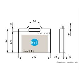 1 pcs - RS PRO Plastic Equipment case, 265 x 226 x 50mm