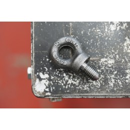 1 pcs - RS PRO Carbon Steel Eye Bolt, M12 Thread, 18mm Thread Length, 15mm Internal Eye Diameter, 33mm Outer Eye Diameter, 0.4t