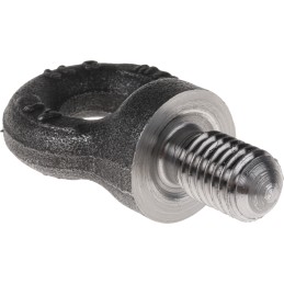 1 pcs - RS PRO Carbon Steel Eye Bolt, M12 Thread, 18mm Thread Length, 15mm Internal Eye Diameter, 33mm Outer Eye Diameter, 0.4t