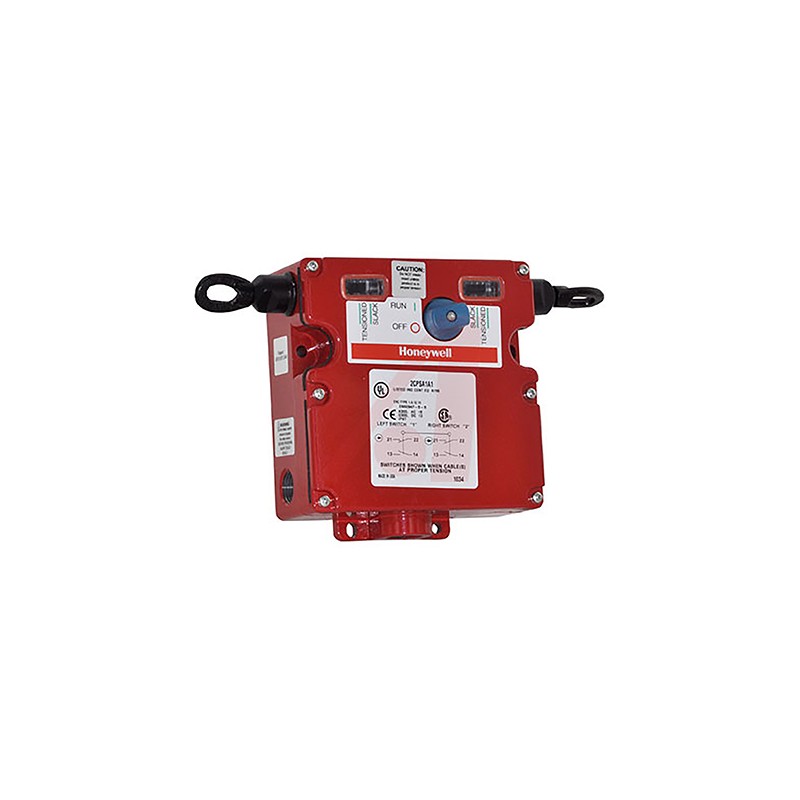 1 pcs - Honeywell 2CPS Rope Pull Switch, 152m, 2NO/2NC, Dual Direction