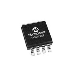 10 pcs : MCP6V87-E/MS - Precision Amplifiers Dual, Zero-Drift Op Amp, E Temp