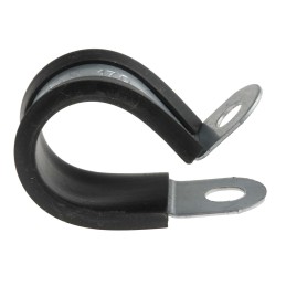 1 Pack of 5 - RS PRO Black Plated Steel P Clamp, 16mm Max. Bundle