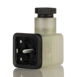 1 pcs - Hirschmann GDML 2P+E DIN 43650 A, Female Solenoid Valve Connector, with Indicator Light, 24 V Voltage