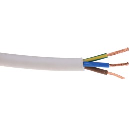 1 Reel of 100 M - RS PRO 3 Core Power Cable, 1.5 mm², 100m, White, Fire Performance, 500 V