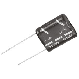 1 pcs - Eaton 0.1F Supercapacitor -20 - +80% Tolerance, 5V dc, Through Hole