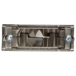 1 pcs - Amphenol ICC 8655MHR Series Die Cast Zinc Angled D Sub Backshell, 15 Way, Strain Relief