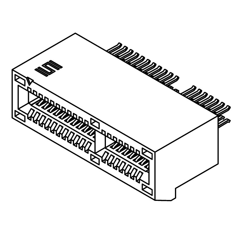 1 pcs - Samtec PCIE Series Female Edge Connector, Edge Mount, 36-Contacts, 1mm Pitch, 2-Row, Solder Termination