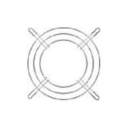 10 pcs : 08190 - Fan Filters & Accessories 176mm Wire Form Fan Guard, Bright Nickel Chrome Finish