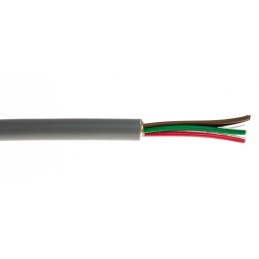 1 Reel of 500 M - RS PRO Multicore Data Cable, 0.22 mm², 5 Cores, 24 AWG, Screened, 500m, Grey Sheath