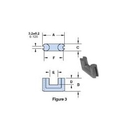 10 pcs : 9277010002 - Ferrite Cores & Accessories 77 U CORE (41.15/11.7/20.5)mm