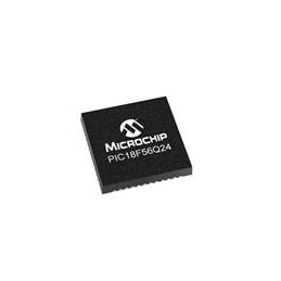 10 pcs : PIC18F56Q24-I/6LX - 8-bit Microcontrollers - MCU 64KB Flash, 4KB RAM, 512bytes EEPROM, MVIO, 10b ADC2, 8b DAC, ACP, Com