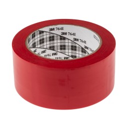 1 pcs - 3M Scotch 764 Red Vinyl 33m Lane Marking Tape, 0.13mm Thickness