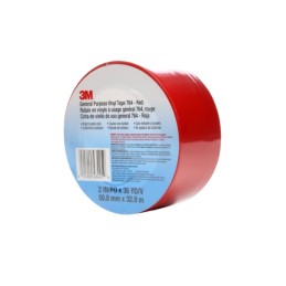 1 pcs - 3M Scotch 764 Red Vinyl 33m Lane Marking Tape, 0.13mm Thickness
