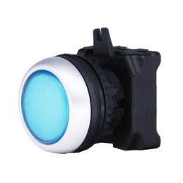 1 pcs - RS PRO Blue Spring Return Push Button Head, 22mm Cutout, IP65