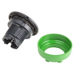 1 pcs - Schneider Electric Harmony ZB5 Series Green Momentary Push Button Head, 30mm Cutout, IP66, IP67, IP69K