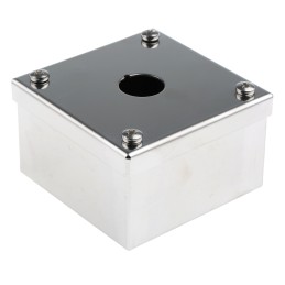 1 pcs - Stainless Steel ABB Compact Push Button Enclosure - 1 Hole 22mm Diameter