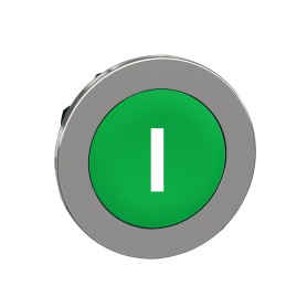 1 pcs - Schneider Electric ZB4 Series Green Momentary Push Button Head, 30mm Cutout, IP66, IP67, IP69K