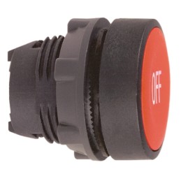 1 pcs - Schneider Electric Harmony XB5 Series Red Spring Return Push Button Head, 22mm Cutout, IP66, IP67, IP69K