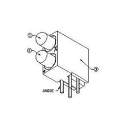 10 pcs : SSF-LXH2103YYD/4 - LED Circuit Board Indicators LED CBI
