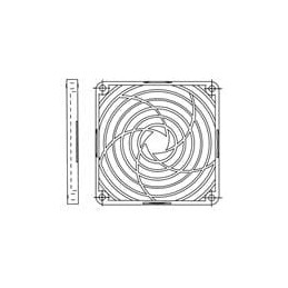 10 pcs : LZ32P - Fan Filters & Accessories Fan Guard Grille for 80mm Size Fans or 8000 Series, Plastic