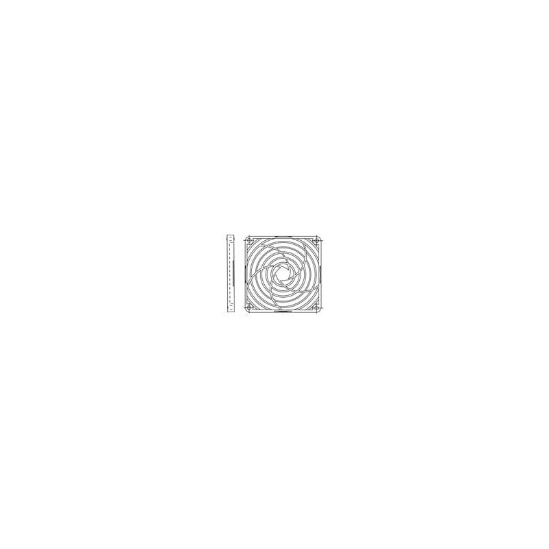 10 pcs : LZ32P - Fan Filters & Accessories Fan Guard Grille for 80mm Size Fans or 8000 Series, Plastic