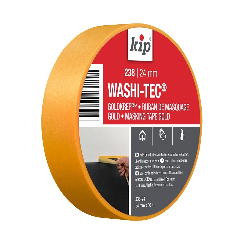 1 pcs - KIP 238-24 Gold Masking Tape 24mm x 50m