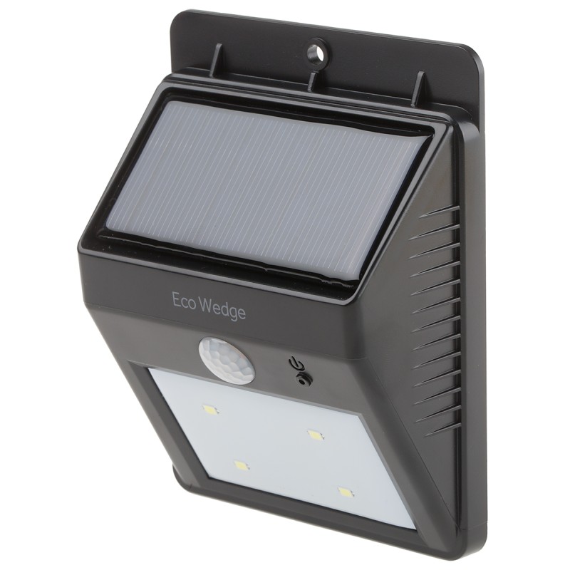 1 pcs - Solar Centre Eco Wedge, Solar Powered, Security Floodlight, 4 LED, 50 W, IP64 PIR