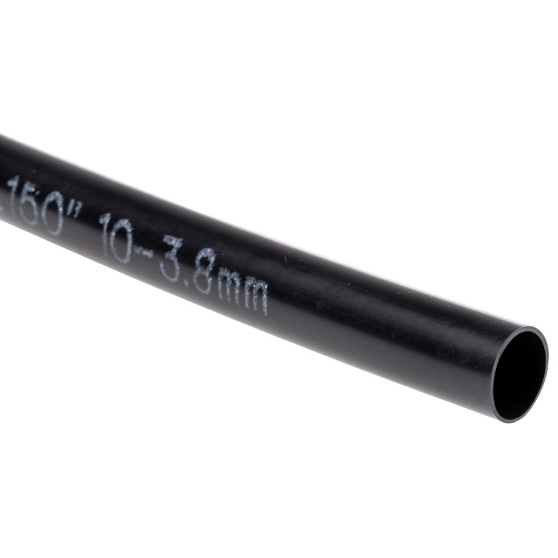 1 pcs - TE Connectivity Heat Shrink Tubing, Black 10.1mm Sleeve Dia. x 1.2m Length 3:1 Ratio, BSTS Series