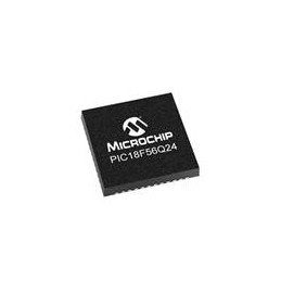 10 pcs : PIC18F56Q24-E/6LX - 8-bit Microcontrollers - MCU 64KB Flash, 4KB RAM, 512bytes EEPROM, MVIO, 10b ADC2, 8b DAC, ACP, Com