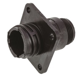 100 pcs - TE Connectivity 4 Way Cable Mount Circular Connectors Receptacle