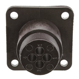 100 pcs - TE Connectivity 4 Way Cable Mount Circular Connectors Receptacle