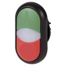 1 pcs - Eaton RMQ Titan M22 Series Illuminated Push Button, Panel Mount, 22mm Cutout, IP67, IP69K