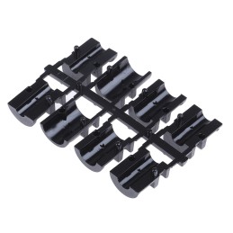 1 pcs - Amphenol ICC 8655MH Series Die Cast Zinc D Sub Backshell, 9 Way, Strain Relief