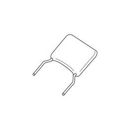 10 pcs : SR291C104JARTR2 - Multilayer Ceramic Capacitors MLCC - Leaded 100V 0.1uF X7R RoHS Long Leads 5%