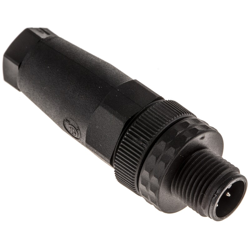 100 pcs - Hirschmann Circular Connector, 4 Contacts, Cable Mount, M12 Connector, Plug, Male, IP67, E Series