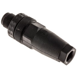 100 pcs - Hirschmann Circular Connector, 4 Contacts, Cable Mount, M12 Connector, Plug, Male, IP67, E Series
