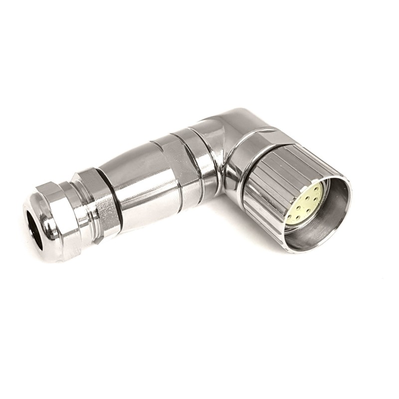 1 pcs - Bulgin Circular Connector, 19 Contacts, Panel Mount, M23 Connector, Socket, Female, IP67, Buccaneer M23 Series