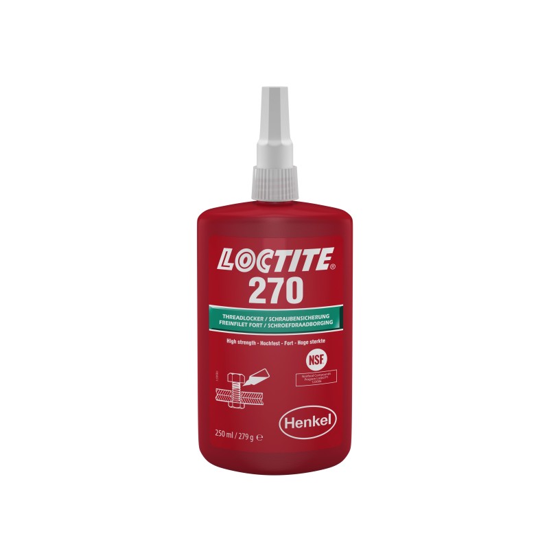 1 pcs - Loctite Loctite 270 Green Threadlocking Adhesive, 250 ml, 24 h Cure Time