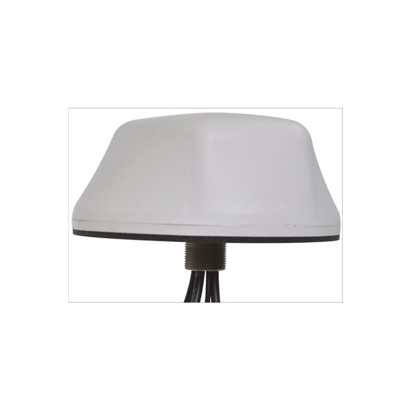 1 pcs - Mobilemark LTM-403-3C3C3C2C-WHT-180 Dome Multiband Antenna with SMA Connector, 2G (GSM/GPRS), 3G (UTMS), 4G (LTE), GPS,