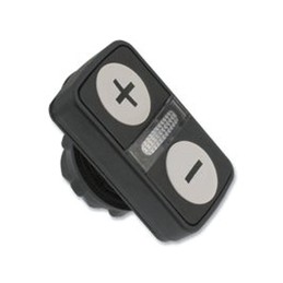 1 pcs - Schneider Electric Harmony XB5 Series Black, White Momentary Push Button Head, 22mm Cutout, IP66, IP67, IP69K