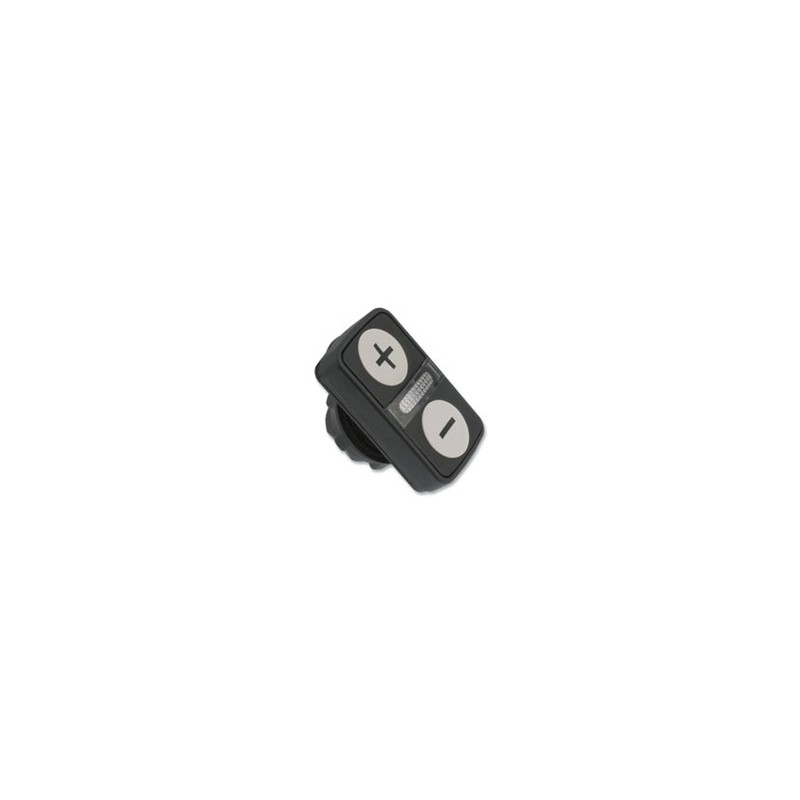1 pcs - Schneider Electric Harmony XB5 Series Black, White Momentary Push Button Head, 22mm Cutout, IP66, IP67, IP69K