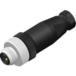 1 pcs - RS PRO Circular Connector, 4 Contacts, Screw, M12 Connector, Plug, Male, IP67