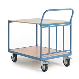 1 pcs - RS PRO Flatbed Wood Platform Trolley, 1050 x 700 x 1050mm, 400kg Load