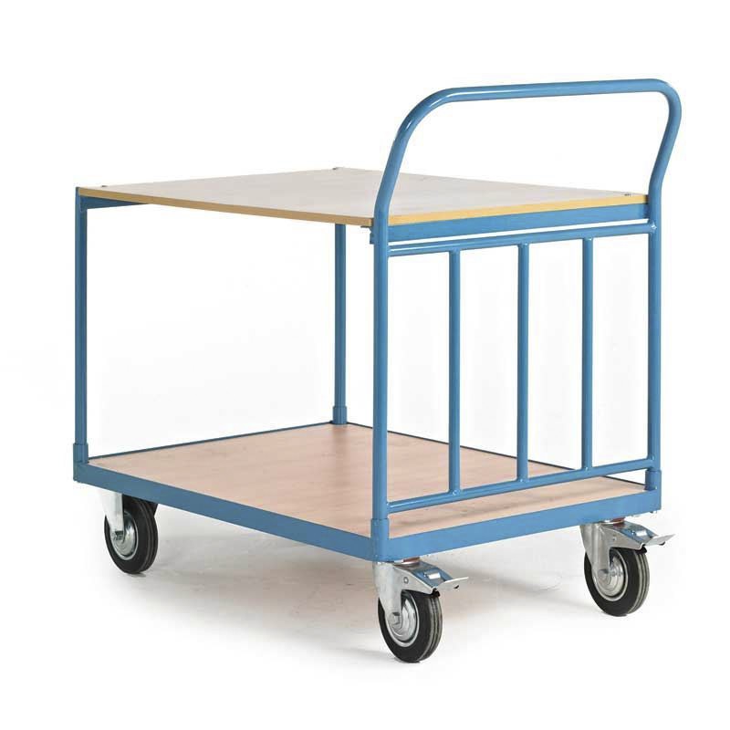 1 pcs - RS PRO Flatbed Wood Platform Trolley, 1050 x 700 x 1050mm, 400kg Load