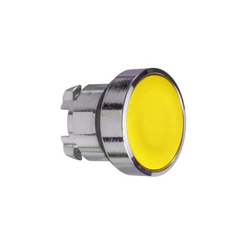 1 pcs - Schneider Electric Harmony XB5 Series Yellow Momentary Push Button Head, 22mm Cutout, IP66, IP67
