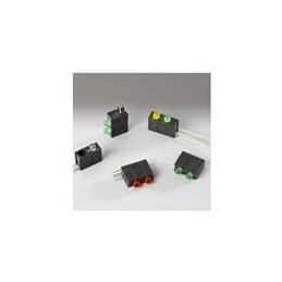 10 pcs : H301CGDL-160 - LED Circuit Board Indicators LED Assembly, Right Angle, 3mm LED, Bi-Level, 1 Station, Green, Diffused Le