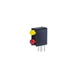 10 pcs : WP934MD/LYLID - LED Circuit Board Indicators 3mm 588/617nm Bi-lvl LED INDICATOR