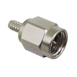 100 pcs - TE Connectivity, jack PCB Mount SMA Connector, Crimp Termination, Straight Body