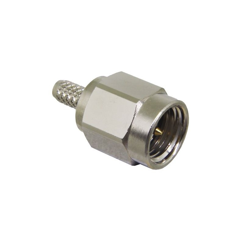 100 pcs - TE Connectivity, jack PCB Mount SMA Connector, Crimp Termination, Straight Body