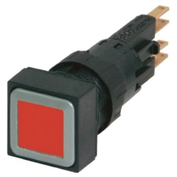 1 pcs - Eaton RMQ16 Series Red Maintained Push Button, 16mm Cutout, IP65